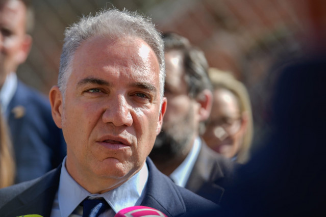 El vicesecretario nacional del PP, Elías Bendodo, en Malagón.