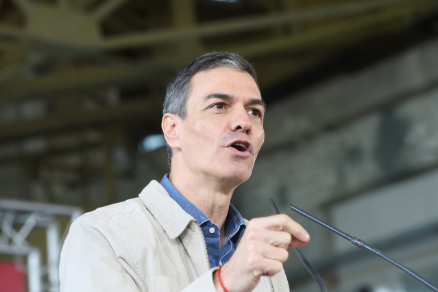 El secretario general del PSOE y presidente del Gobierno de España, Pedro Sánchez.