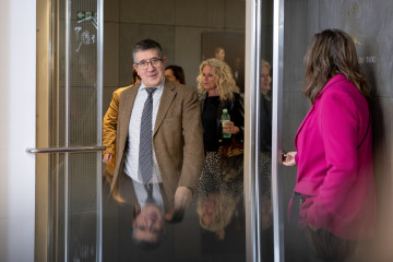 El portavoz del PSOE en el Congreso, Patxi López, durante una rueda de prensa en el Congreso, a 24 de febrero de 2026, en Madrid (España).