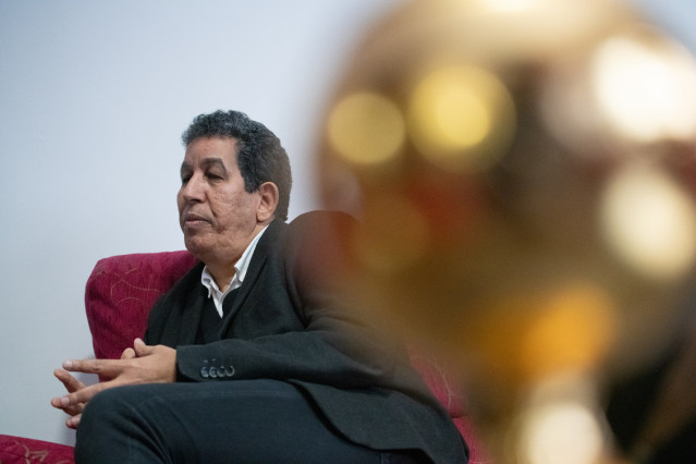 El delegado del Frente Polisario en España, Abdulah Arabi, durante una entrevista para Europa Press