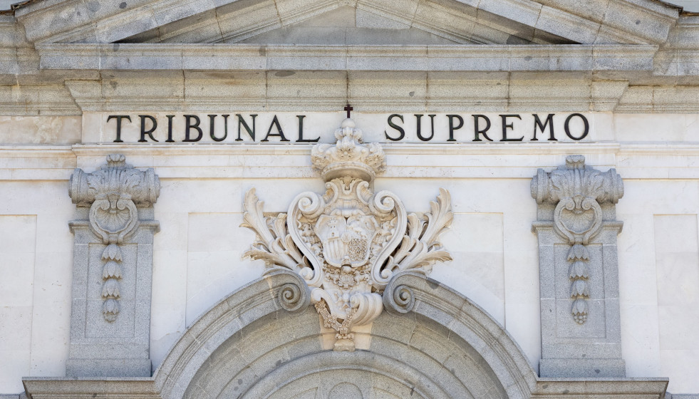 Archivo - Fachada de la sede del Tribunal Supremo