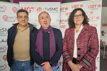 El secretario general de UGT, Pepe Álvarez, en Azuqueca de Henares