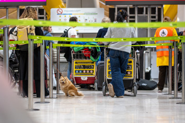 Archivo - Viajeros en el Aeropuerto Adolfo Suárez Madrid-Barajas.