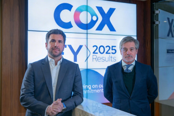 Enrique Riquelme y Nacho Moreno, presidente y consejero delegado de Cox, respectivamente