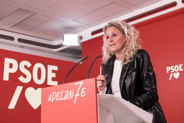Archivo - La portavoz de la CEF del PSOE, Montse Mínguez, durante una rueda de prensa tras la reunión de la Comisión Ejecutiva Federal, en la sede del PSOE, a 22 de diciembre de 2025, en Madrid (Es