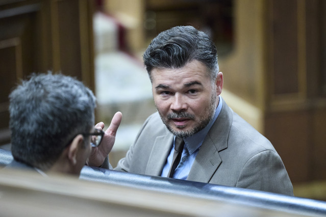 El portavoz de ERC en el Congreso, Gabriel Rufián