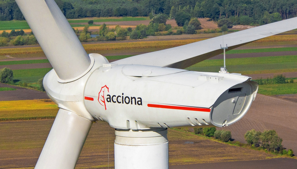 Archivo - Aerogenerador de Acciona Windpower
