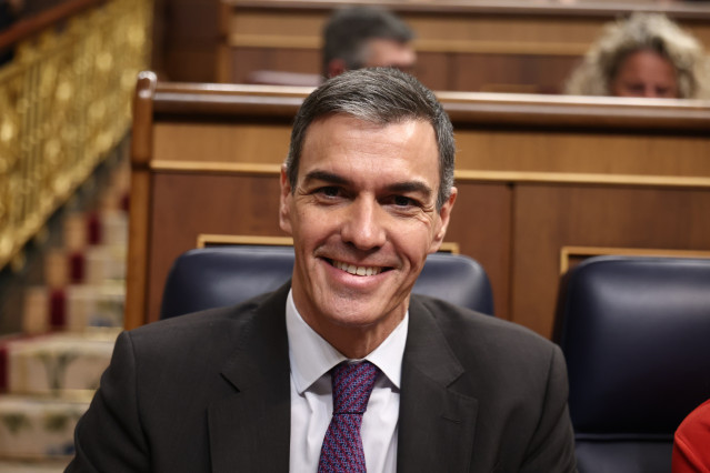 El presidente del Gobierno, Pedro Sánchez, durante una sesión de control al Gobierno. Imagen de archivo.
