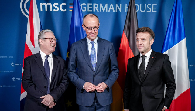 EuropaPress 7327193 13 february 2026 bavaria munich french president emmanuel macron german