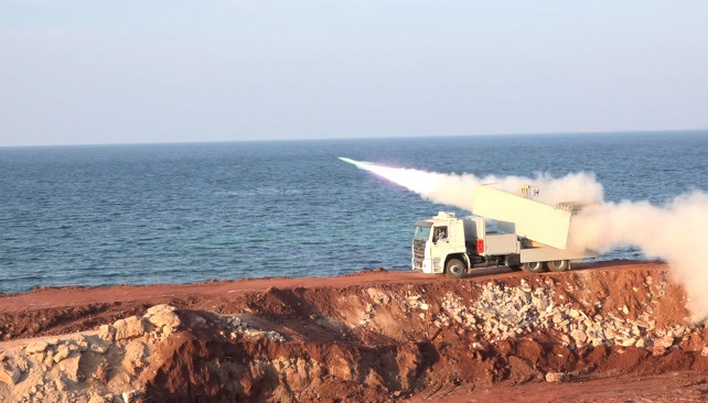 EuropaPress 7327741 february 16 2026 strait of hormuz persian gulf iran vehicle launched (2)