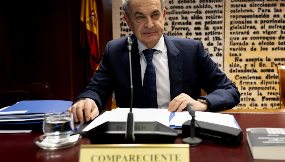 El expresidente del Gobierno José Luis Rodríguez Zapatero comparece ante la Comisión de Investigación sobre el ‘caso Koldo’, en el Senado, a 2 de marzo de 2026, en Madrid (España).