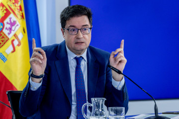 El ministro para la Transformación Digital y de la Función Pública, Óscar López, durante una rueda de prensa.