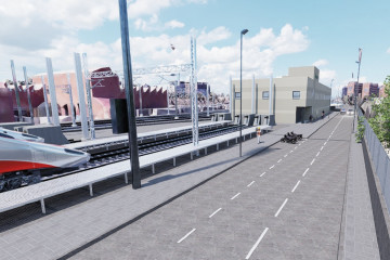 Futura estación técnica en Las Tablas, en el entorno de Chamartín