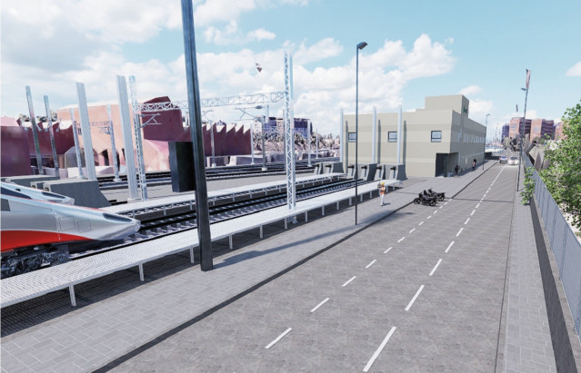 Futura estación técnica en Las Tablas, en el entorno de Chamartín