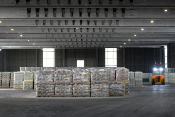 Archivo - Imagen de recurso de una zona de paletizado