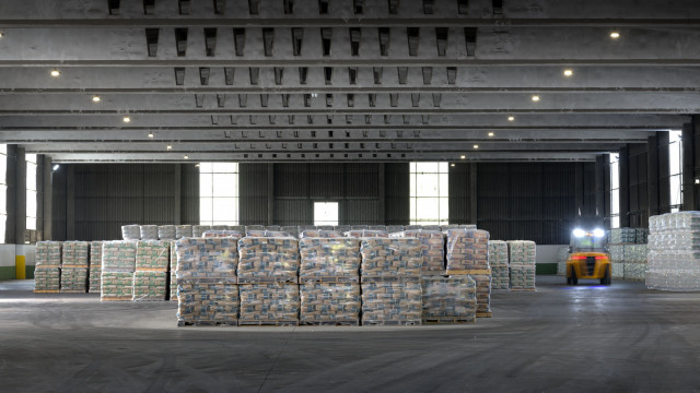 Archivo - Imagen de recurso de una zona de paletizado