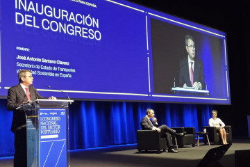 El secretario de Estado de Transportes y Movilidad Sostenible, José Antonio Santano, en el I Congreso Nacional del Sector Portuario