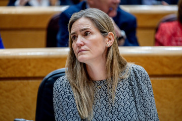 La vicepresidenta tercera y ministra para la Transición Ecológica y el Reto Demográfico, Sara Aagesen, durante una sesión de control al Gobierno en el Senado, a 3 de marzo de 2026, en Madrid (Espa