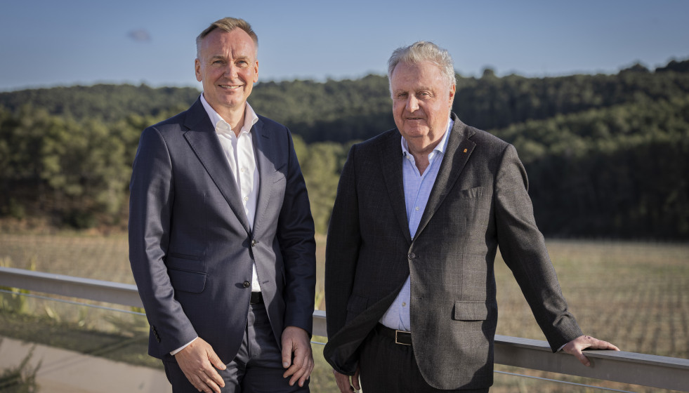 El consejero delegado de Henkell, Andreas Brokemper, y el hasta ahora co-consejero delegado de Freixenet, Pedro Ferrer.