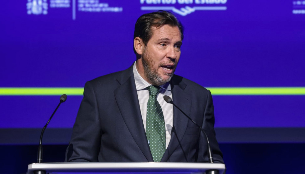 El ministro de Transportes y Movilidad Sostenible, Óscar Puente, interviene en el I Congreso Nacional del Sector Portuario