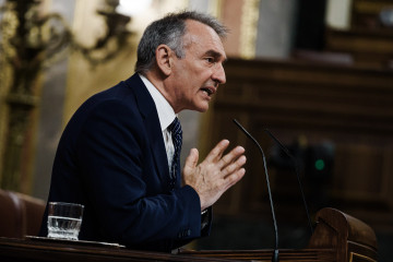 Archivo - El portavoz de IU en el Congreso, Enrique Santiago.