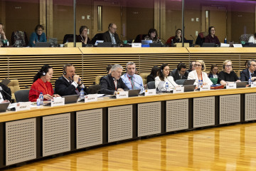 El ministro del Interior, Fernando Grande-Marlaska, durante el Foro de Internet de la Unión Europea.