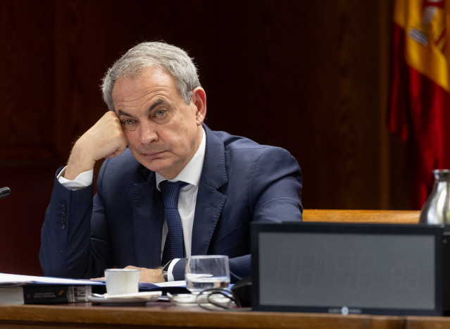 El expresidente del Gobierno José Luis Rodríguez Zapatero comparece ante la Comisión de Investigación sobre el ‘caso Koldo’, en el Senado, a 2 de marzo de 2026, en Madrid (España).