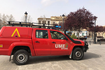 Archivo - Vehículo de la UME.