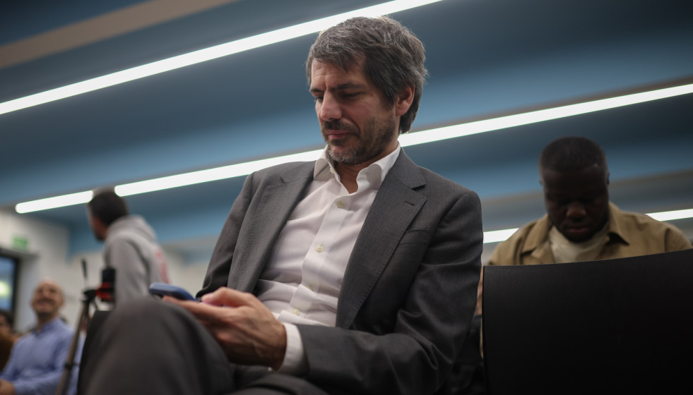 El ministro de Cultura, Ernest Urtasun, durante la presentación del libro 'Open Arms, una misión contracorriente', en el Círculo de Bellas Artes, a 4 de marzo de 2026, en Madrid (España).