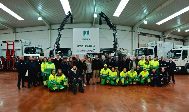 Trabajadores de FCC y Urbaser en Parla