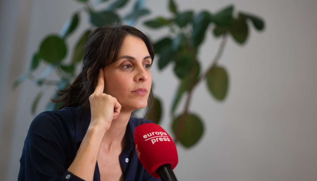 La portavoz de Más Madrid en el Ayuntamiento de Madrid, Rita Maestre, en una entrevista con Europa Press.