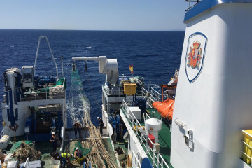 Archivo - Imagen de arhico del buque oceanográfico Miguel Olive.