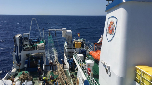 Archivo - Imagen de arhico del buque oceanográfico Miguel Olive.