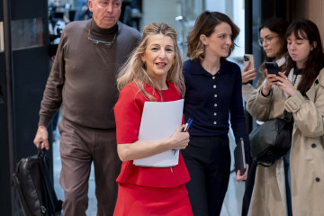 La vicepresidenta segunda y ministra de Trabajo y Economía Social, Yolanda Díaz, se reúne con los agentes sociales, en la sede del Ministerio, a 5 de marzo de 2026, en Madrid (España).