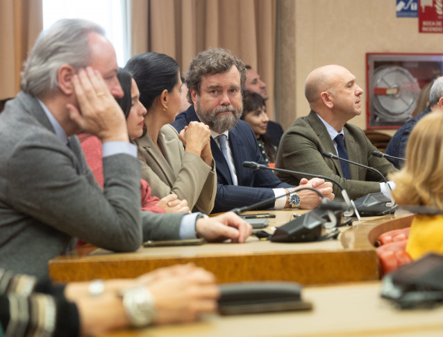 Iván Espinosa de los Monteros y Rocío Monasterio en las Jornadas 'Mujeres Libres' organizadas por el PP en el Congreso
