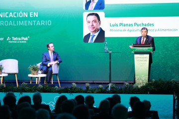 El ministro de Agricultura, Pesca y Alimentación, Luis Planas, interviene en el acto de clausura de las XXXI Jornadas Técnicas COVAP 2026, en Pozoblanco (Córdoba). A 5 de marzo de 2026 en Pozoblanc