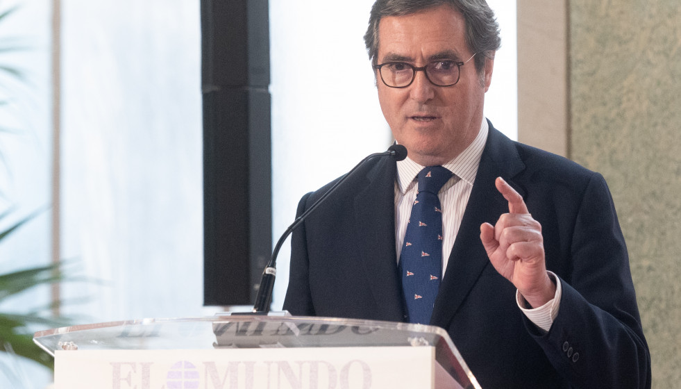 El presidente de CEOE, Antonio Garamendi.