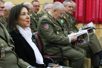 La ministra de Defensa, Margarita Robles, en un acto en el Cuartel General del Ejército de Tierra.