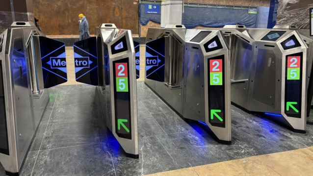 Nuevos tornos de Metro
