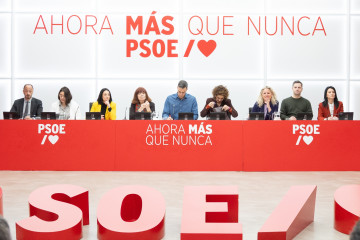 Reunión de la Ejecutiva Federal del PSOE encabezada por el secretario general, Pedro Sánchez.