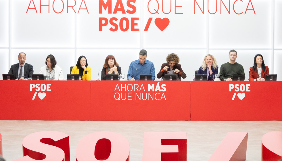 Reunión de la Ejecutiva Federal del PSOE encabezada por el secretario general, Pedro Sánchez.