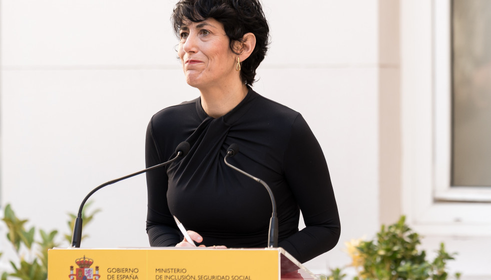 La ministra de Inclusión, Seguridad Social y Migraciones, Elma Saiz,  en una imagen de archivo
