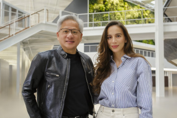 Jensen Huang (NVIDIA) and Mira Murati (Thinking Machines)