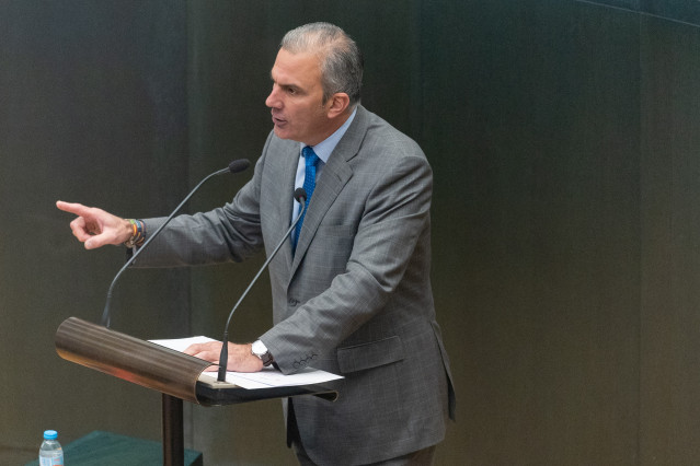 Archivo - El portavoz de VOX en el Ayuntamiento de Madrid, Javier Ortega Smith