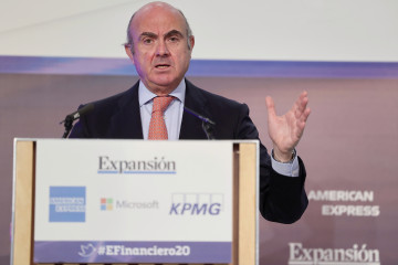 Archivo - El vicepresidente del Banco Central Europeo (BCE), Luis de Guindos, en las jornadas de este miércoles.