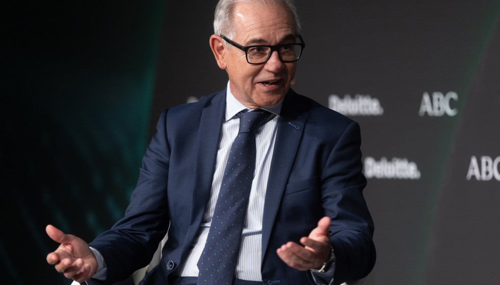 El CEO de Unicaja, Isidro Rubiales, durante el 32º Encuentro del Sector Financiero de Deloitte y ABC.