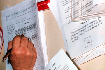 Votación del referéndum sobre la OTAN el 12 de marzo de 1986