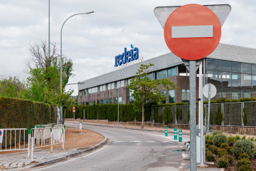 Archivo - Exterior de la sede de Redeia