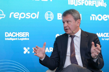 El secretario de Estado de Transportes y Movilidad Sostenible, José Antonio Santano, durante su participación en la 'Summit 2026: Impulsando la Movilidad Sostenible desde las Empresas'