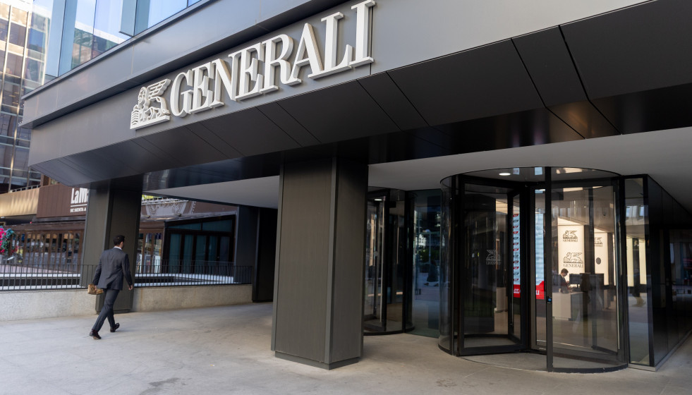 Archivo - Exterior de la sede de Generali España, a 20 de noviembre de 2025, en Madrid (España).